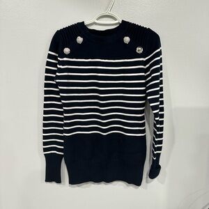 PattyBoutik Navy Knit Sweater